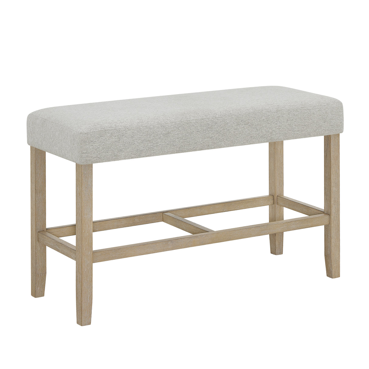Hazel Weathered Oak/Neutral Counter Height Bench