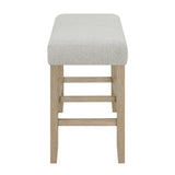 Hazel Weathered Oak/Neutral Counter Height Bench
