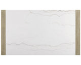 Hazel Weathered Oak Genuine Marble Top Counter Height Table
