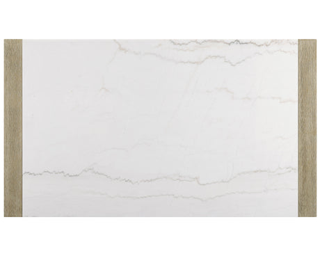 Hazel Weathered Oak/Neutral Genuine Marble Top Counter Height Set from Crown Mark - Luna Furniture
