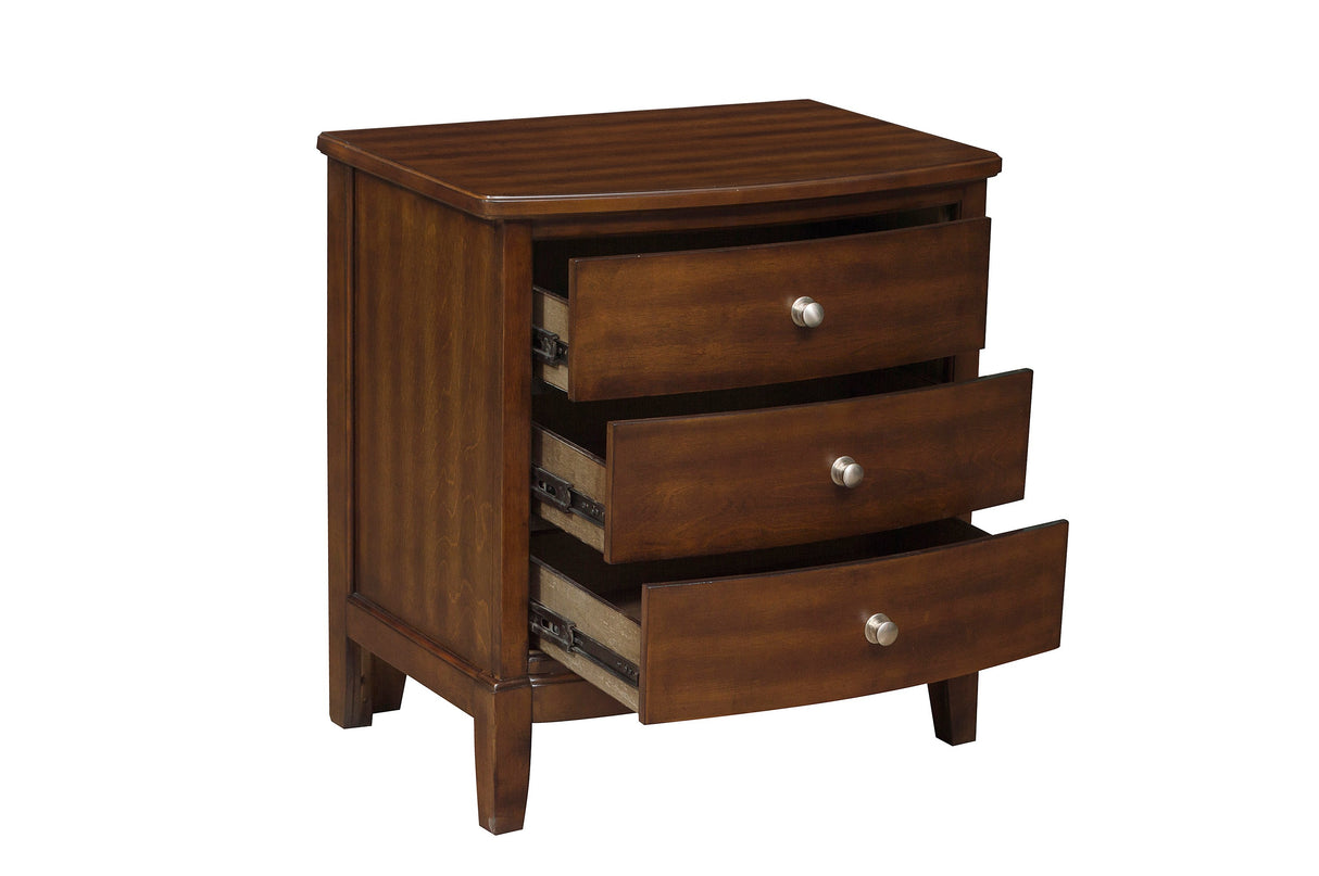 Cotterill Cherry 4PC SET (QB+NS+DR+MR) from Homelegance - Luna Furniture