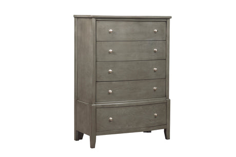 Cotterill Gray King Upholstered Panel Bed from Homelegance - Luna Furniture