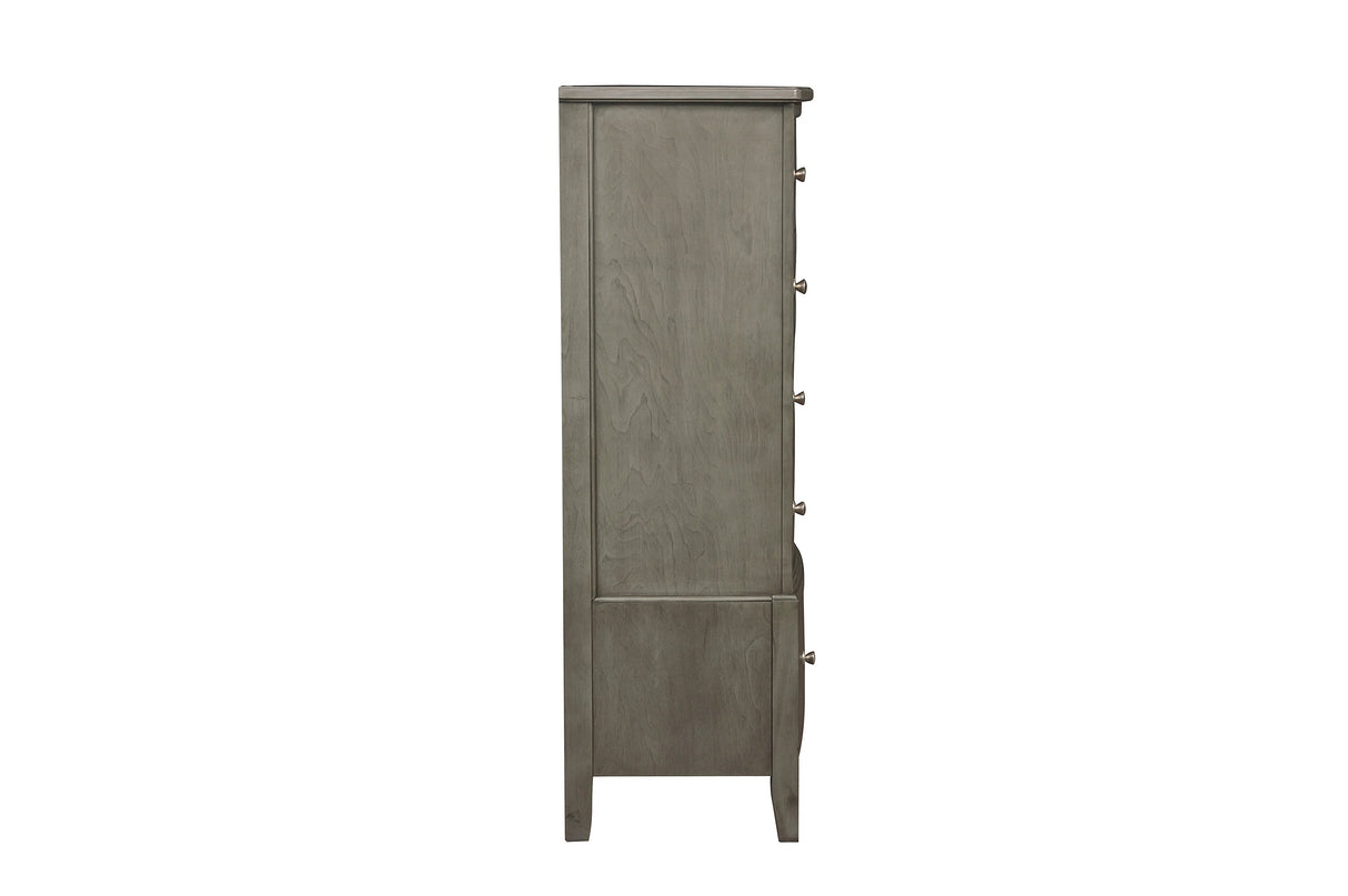 Cotterill Gray King Upholstered Panel Bed from Homelegance - Luna Furniture