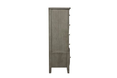 Cotterill Gray King Upholstered Panel Bed from Homelegance - Luna Furniture