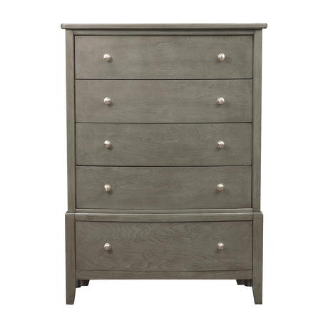 Cotterill Gray King Upholstered Panel Bed from Homelegance - Luna Furniture