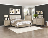 Chesky Warm Espresso 5-Piece Bedroom Set (Queen Bed, Nightstand, Dresser, Mirror, Chest) from Homelegance - Luna Furniture