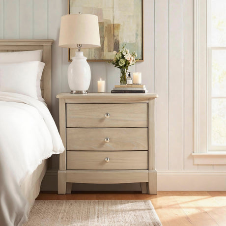 Cotterill Beige Nightstand from Homelegance - Luna Furniture