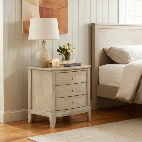 Cotterill Beige Nightstand from Homelegance - Luna Furniture