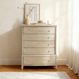 Chesky Warm Espresso 5-Piece Bedroom Set (Queen Bed, Nightstand, Dresser, Mirror, Chest) from Homelegance - Luna Furniture