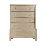 Chesky Warm Espresso 5-Piece Bedroom Set (Queen Bed, Nightstand, Dresser, Mirror, Chest) from Homelegance - Luna Furniture