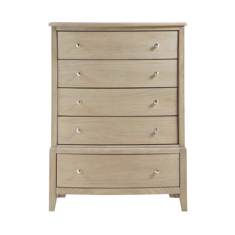 Chesky Warm Espresso 5-Piece Bedroom Set (Queen Bed, Nightstand, Dresser, Mirror, Chest) from Homelegance - Luna Furniture
