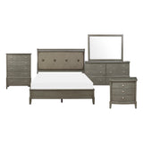 Cotterill Gray 5-Piece Bedroom Set (Queen Bed, Nightstand, Dresser, Mirror, Chest) from Homelegance - Luna Furniture