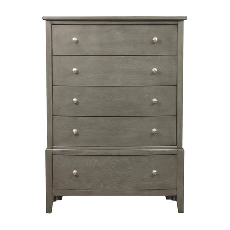 Cotterill Gray 5-Piece Bedroom Set (Queen Bed, Nightstand, Dresser, Mirror, Chest) from Homelegance - Luna Furniture