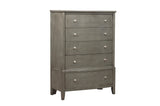 Cotterill Gray 5-Piece Bedroom Set (Queen Bed, Nightstand, Dresser, Mirror, Chest) from Homelegance - Luna Furniture