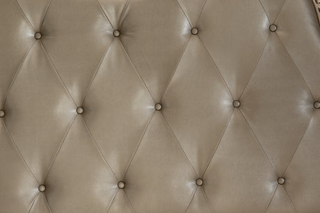 Cavalier Dark Cherry King Upholstered Sleigh Bed from Homelegance - Luna Furniture