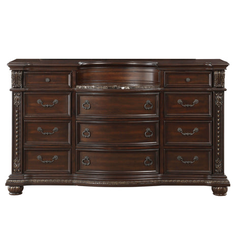Cavalier Dark Cherry Nightstand from Homelegance - Luna Furniture