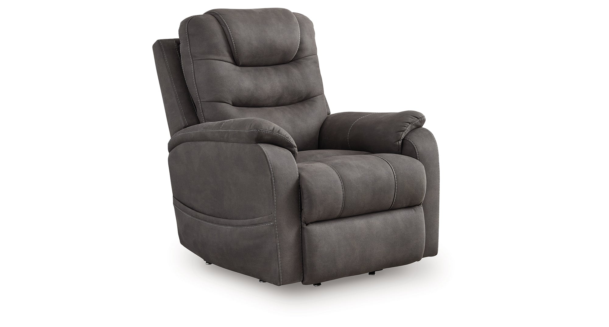 Snowfield Gunmetal Power Lift Recliner – Luna Furniture