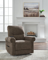 Aureta Earth Power Lift Recliner from Ashley - Luna Furniture