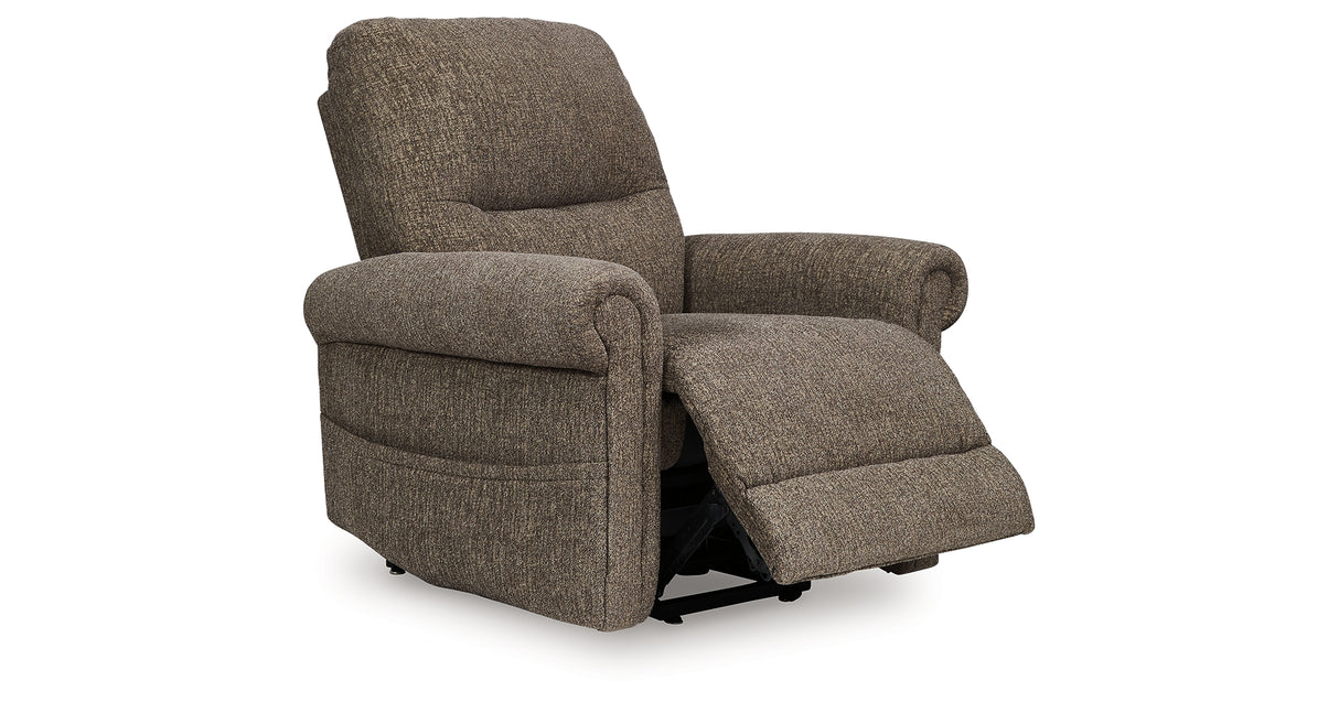 Aureta Earth Power Lift Recliner from Ashley - Luna Furniture