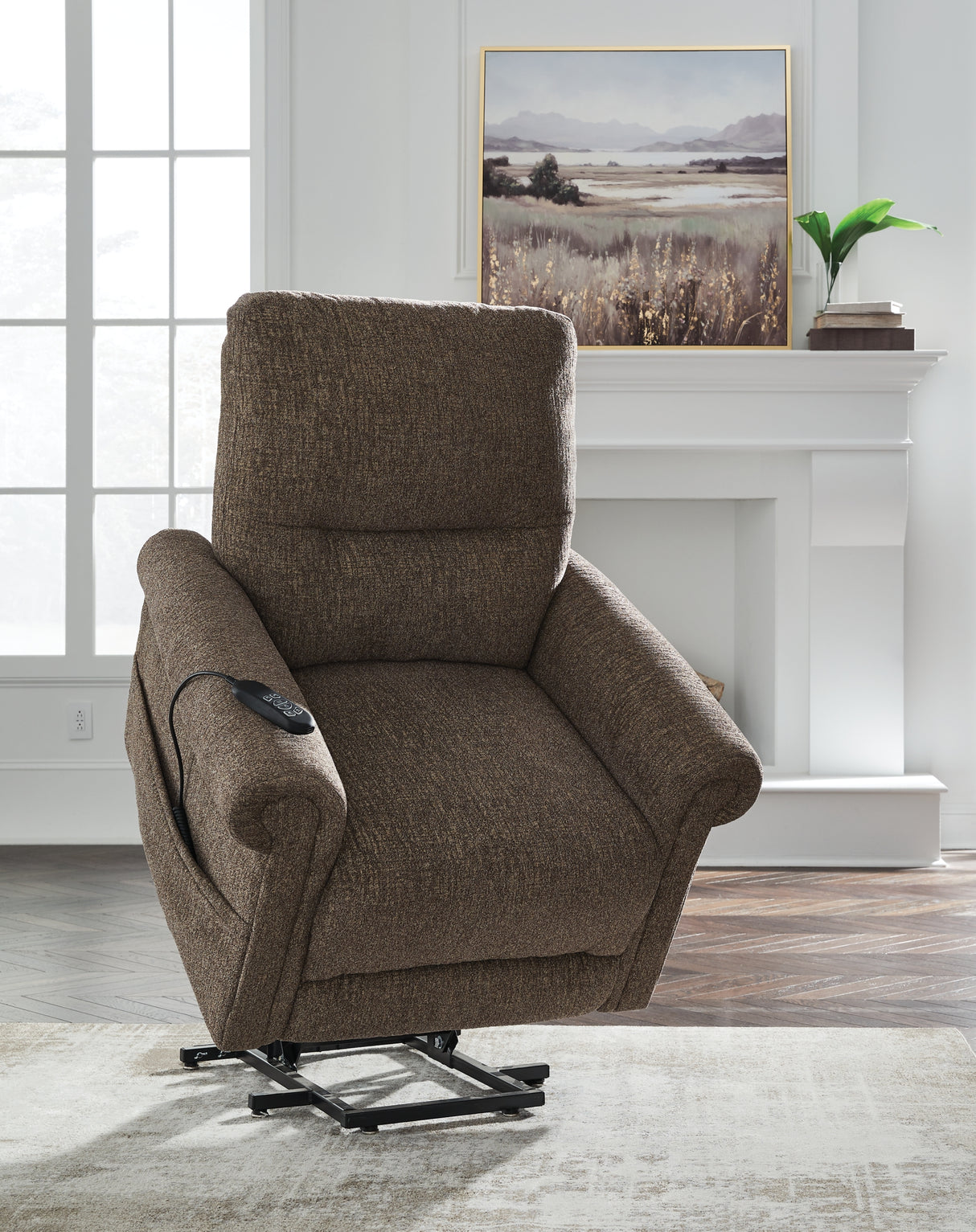 Aureta Earth Power Lift Recliner from Ashley - Luna Furniture