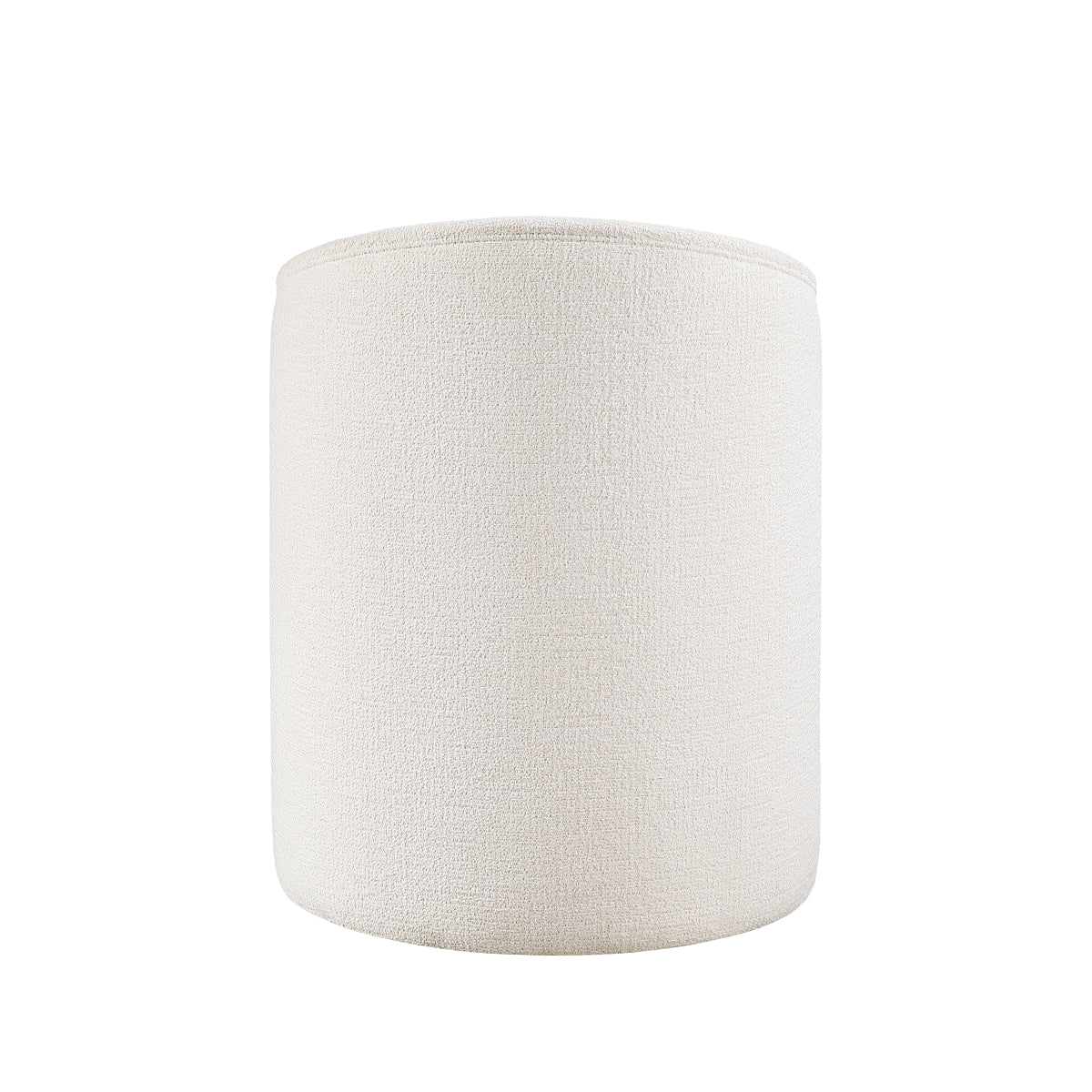 6085 White Upholstered Dining Chair with Caster