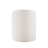 6085 White Upholstered Dining Chair with Caster