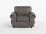 Pinnacle Pewter Chair from Homelegance - Luna Furniture
