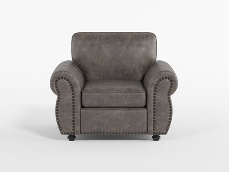 Pinnacle Pewter Chair from Homelegance - Luna Furniture