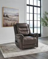 Oatman Umber Power Lift Recliner from Ashley Furniture - Luna Furniture