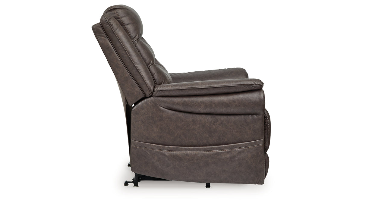 Oatman Umber Power Lift Recliner from Ashley Furniture - Luna Furniture
