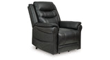 Oatman Carbon Power Lift Recliner from Ashley Furniture - Luna Furniture