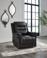 Oatman Carbon Power Lift Recliner from Ashley Furniture - Luna Furniture