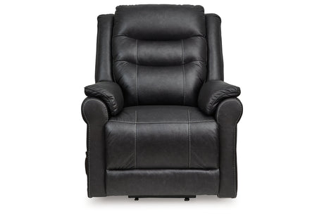 Oatman Carbon Power Lift Recliner from Ashley Furniture - Luna Furniture
