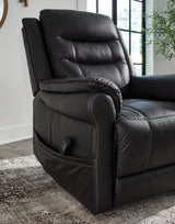 Oatman Carbon Power Lift Recliner from Ashley Furniture - Luna Furniture