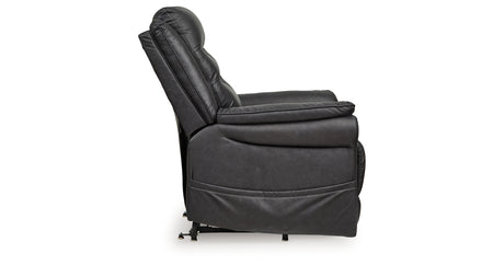 Oatman Carbon Power Lift Recliner from Ashley Furniture - Luna Furniture