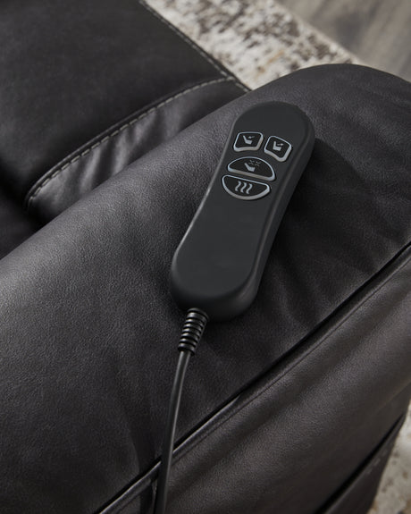 Oatman Carbon Power Lift Recliner from Ashley Furniture - Luna Furniture