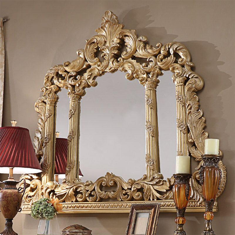 HD-1801 Metallic Antique Gold Mirror from Homey Design - Luna Furniture