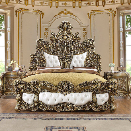 HD-1802 Bronze Eastern King Bed from Homey Design - Luna Furniture
