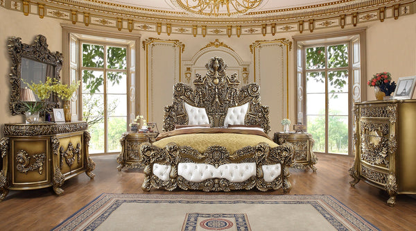 HD-1802 Bronze 4-Piece Bedroom Set