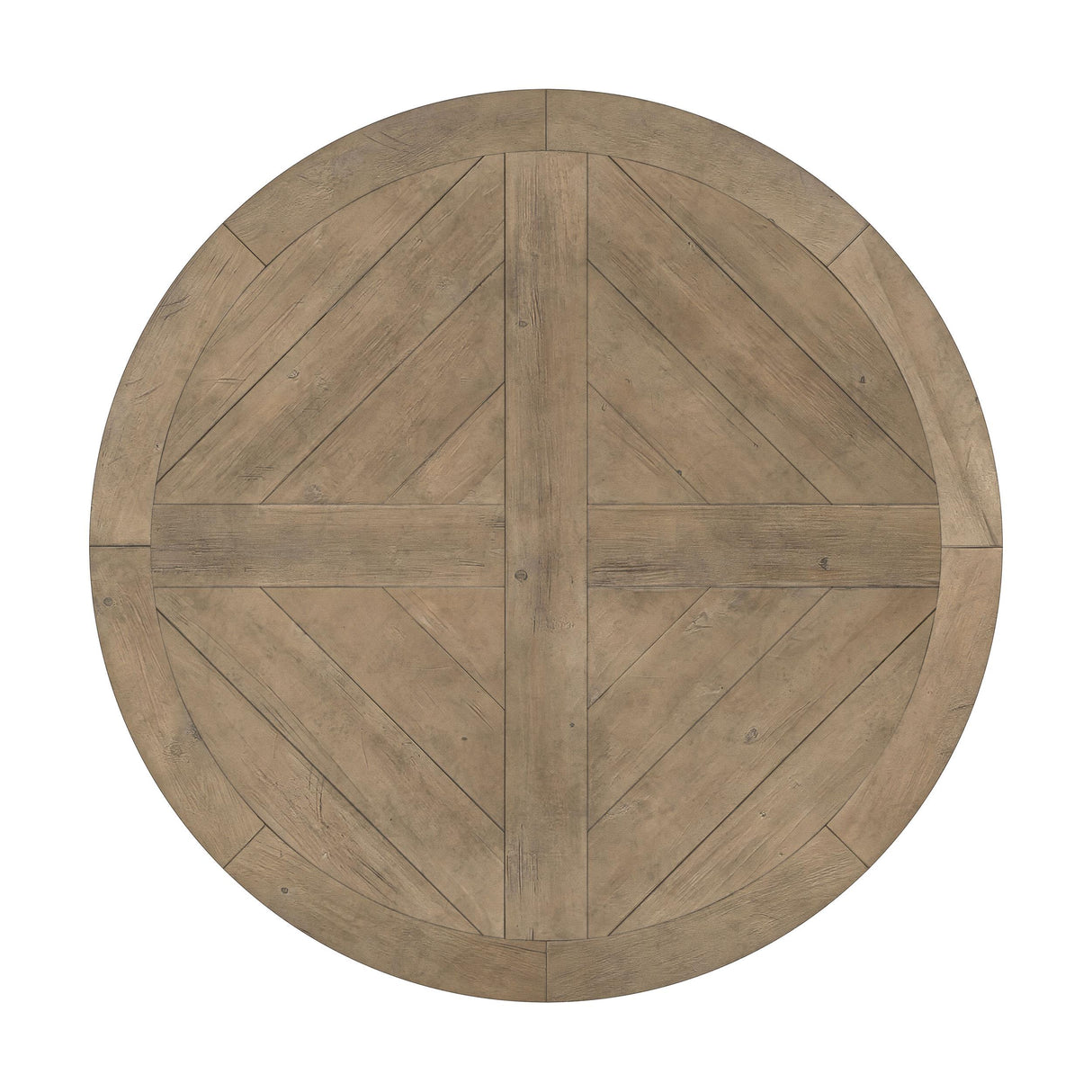 Florence Rustic Smoke and Beige 5-Piece Round Dining Set from Coaster - Luna Furniture