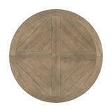 Florence Rustic Smoke and Beige 5-Piece Round Dining Set from Coaster - Luna Furniture