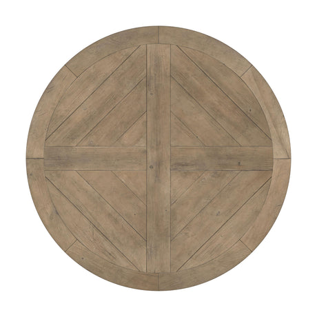 Florence Rustic Smoke and Beige 5-Piece Round Dining Set from Coaster - Luna Furniture