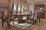 HD-1804 Burl/Metallic Antique Gold 9-Piece Dining Set (Special Order) from Homey Design - Luna Furniture