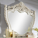 HD-1806 Antique White/Gold Brush Highlights 5-Piece Bedroom Set from Homey Design - Luna Furniture
