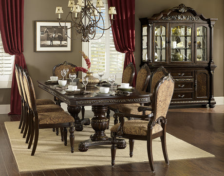 Russian Hill Warm Cherry Buffet & Hutch from Homelegance - Luna Furniture