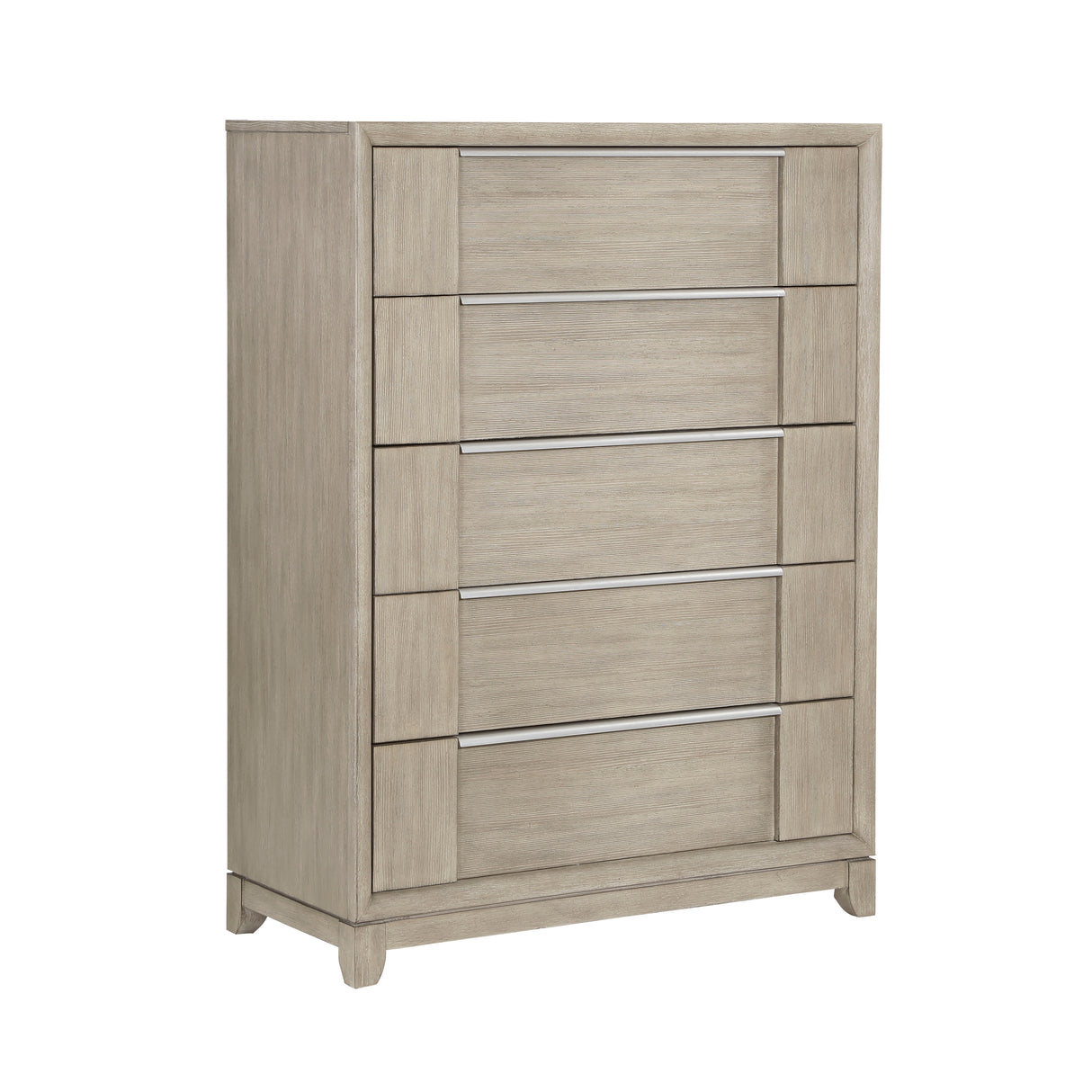 McKewen Light Gray California King Platform Bed with Footboard Storage from Homelegance - Luna Furniture