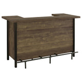 Bellemore Rustic Oak Rectangular Storage Bar Unit from Coaster - Luna Furniture