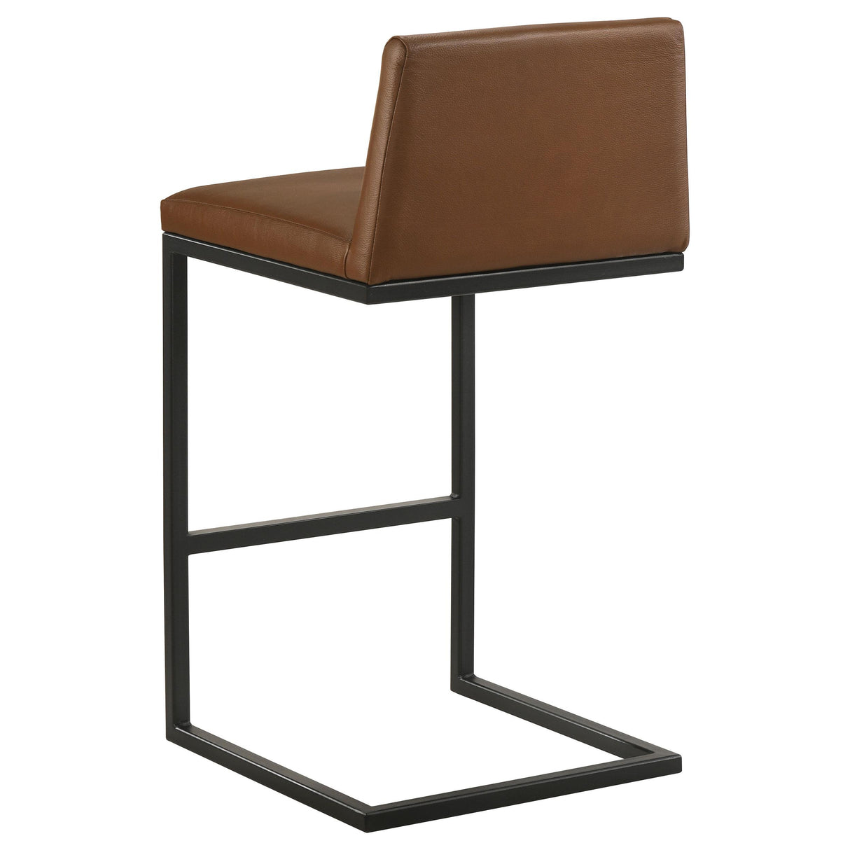 Vardon Dark Brown Genuine Leather Bar Stool, Set of 2 from Coaster - Luna Furniture