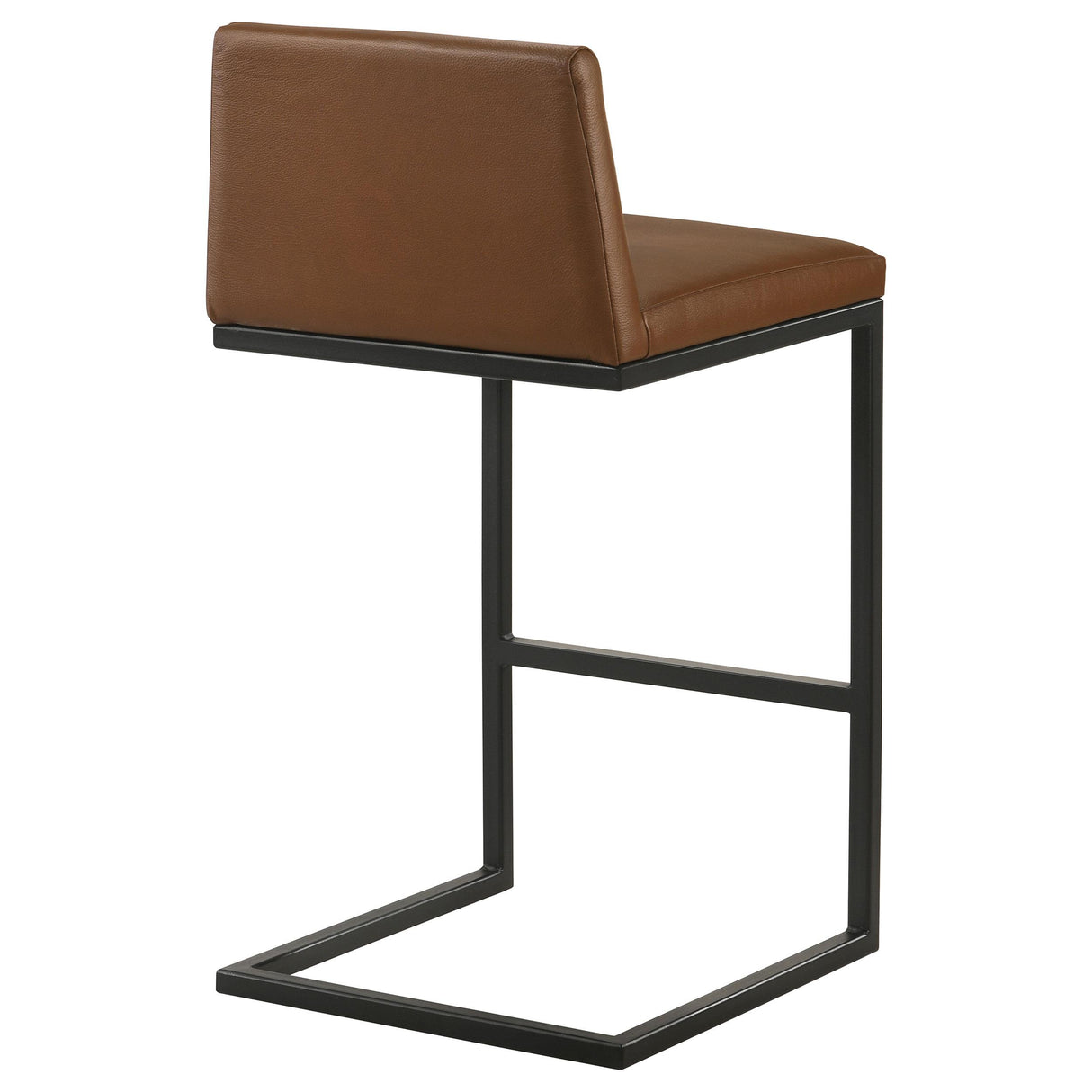 Vardon Dark Brown Genuine Leather Bar Stool, Set of 2 from Coaster - Luna Furniture