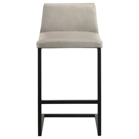 Vardon Tan Genuine Leather Bar Stool, Set of 2 from Coaster - Luna Furniture